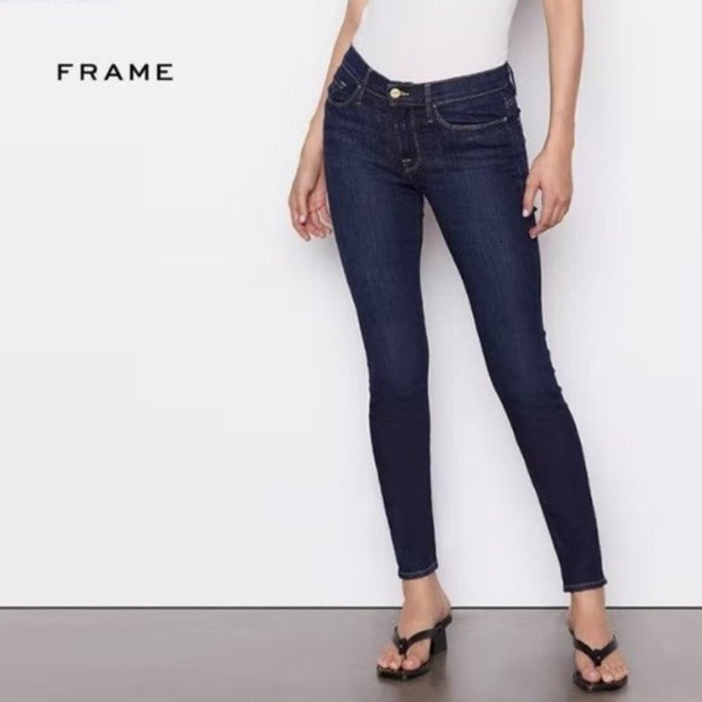 FRAME Denim Le Skinny De Jeanne Mid-Rise Skinny‎ Fit Size 26